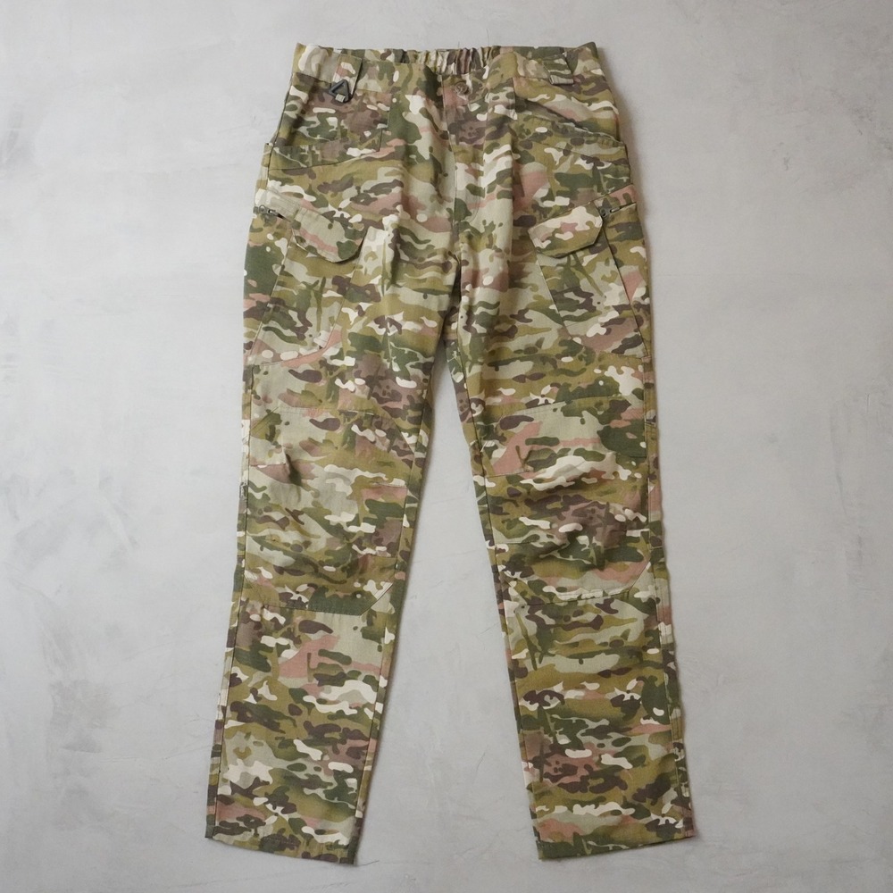 Multicam Tactical Cargo Pants XL  Mens Camo 34 Ripstop Outdoor Trousers Vtg